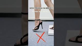 How to walk in Heel heelsshoes highheels highheelswalking shorts [upl. by Nnaylime487]