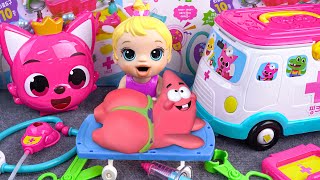 75 Minutes Patrick Ambulance Set Satisfying Unboxing Disney Doctor Toys ASMR  Tina Unboxing Toys [upl. by Floss]