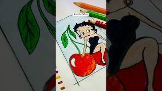 🍒Betty Boop👧🏻 paintingideas shortvideos diy shorts viralvideos viralshorts viral painting [upl. by Magnolia]