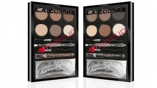 L A COLORS I HEART MAKEUP BROW PALETTE REVIEW [upl. by Neillij653]