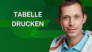 Excel Tabelle richtig ausdrucken  Wie Du eine Excel Datei ausdruckst Tutorial [upl. by Bower]