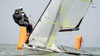 The 49er and 49erFX class racing in challenging conditions [upl. by Fornof]