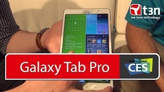 Samsung Galaxy Tab Pro und Note Pro im HandsOn CES 2014 [upl. by Lovett]