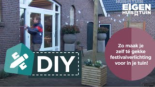 Zo maak je zelf té gekke festivalverlichting voor in je tuin  DIY  Eigen Huis amp Tuin [upl. by Sabas]