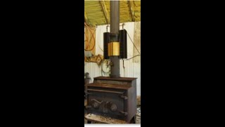 100 Watt 12V24V Thermoelectric Wood stove Rabbit Ears Generator [upl. by Enortna300]