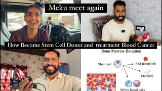 How Become Stem Cell Donor  Meku Dhillon meet again  First day at gym  Stem Cell Test Kit [upl. by Nickolas]