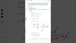 Calculate the number of electrons constituting one coulomb of charge [upl. by Naraa562]