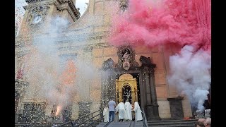 Biancavilla processione patronale San Placido venerdi 5 ottobre 2024 [upl. by Elinad]