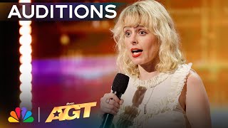 Erica Rhodes is Sofia Vergaras FAVORITE Comedian EVER on AGT  Auditions  AGT 2024 [upl. by Colleen]