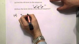 Finding the nth term of a linear sequence [upl. by Mohl]