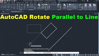 AutoCAD Rotate Parallel to Line [upl. by Derron]