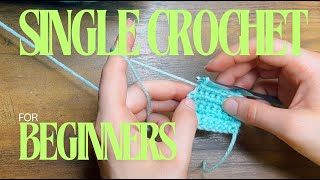 Single Crochet for Beginners [upl. by Ayote]