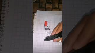 Dibujando las escaleras en 3D dibujo EasyArt music [upl. by Eseuqcaj]