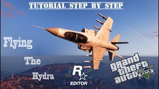 GTA5 How to fly the hydra Jet PC Turn Hover mode on and off PC [upl. by Judsen]