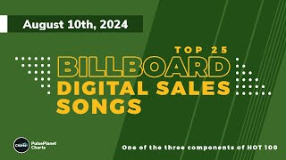 Billboard Digital Songs Sales Top 25 August 10th 2024 [upl. by Alaric]