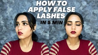 How To Apply False Eyelashes For BeginnersBella Unicorn [upl. by Kcir303]