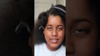 Mini Twists on blown out natural hair curlyhair naturalhair [upl. by Vincent]