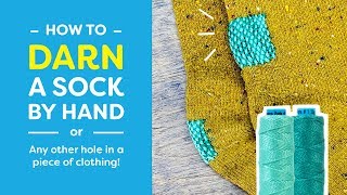 How to Darn a Sock by Hand [upl. by Avie]