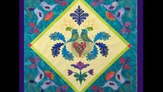 Stabilizing the Quilt Block for Machine Embroidery Applique [upl. by Oicirtap705]