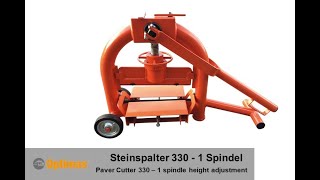 Optimas Steinspalter  Optimas Paver Cutter [upl. by Liam626]