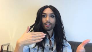 Conchita Wurst  Google Hangout am 8 Juni 2015 [upl. by Granoff659]