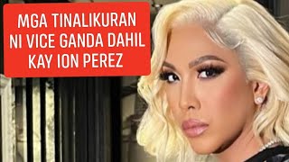 MGA TINALIKURAN NI VICE GANDA DAHIL KAY ION PEREZ [upl. by Nomma]