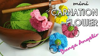 Tutorial MINI CARNATIONS FLOWER  How to crochet [upl. by Ayotna]