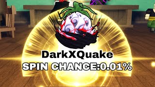 DARKXQUAKE showcase in FRUITBATTLEGROUNDS [upl. by Haiasi]