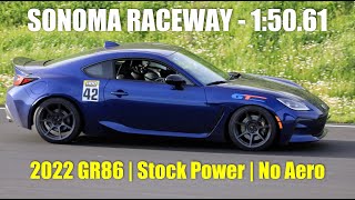 GR86 Sonoma 1506  Stock Power  No Aero  Kumho V730 Tires [upl. by Kcirej]