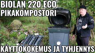 Pikakompostori Biolan Eco 220 Kokemuksia ja Tyhjennys [upl. by Irita]