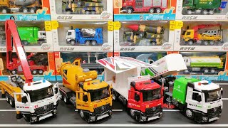 Collection Diecast of Concrete Pump Truck Mixer Truck Wing Box Truck Road Sweeper Truck [upl. by Jennings129]