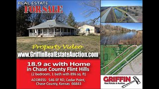 NEW LISTING 546 EF Rd Cedar Point Chase County Kansas 66843 Aerial Video [upl. by Elin]