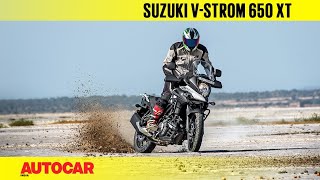 Suzuki Vstrom 650 XT  First ride review  Autocar India [upl. by Atrahc]