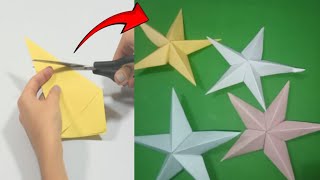 How To Make A Div Star Realistic paper Star Div Making Ideas [upl. by Vassili]