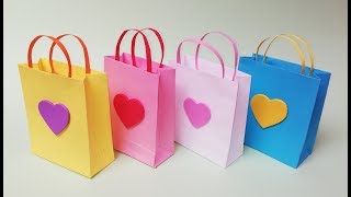 Como hacer bolsas de papel para regalo Muy facil [upl. by Leesa]