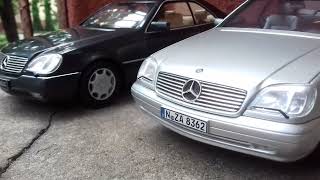 MercedesBenz S600 C140 Norev vs KK Scale in scale 118 [upl. by Lorena]