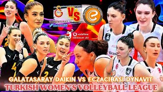 GALATASARAY DAIKIN 🆚 ECZACIBASI DYNAVIT ROUND 12 TURKISH WOMENS VOLLEYBALL LEAGUE 2024 [upl. by Aney996]