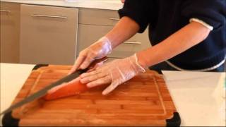 Professional Japanese Chef Preparing Sashimi [upl. by Teyugn]