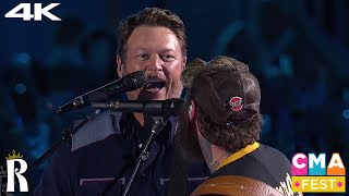 Blake Shelton amp Post Malone  Poor Me A Drink  Full Peformance  Live  The CMA Fest 2024 [upl. by Arnie]