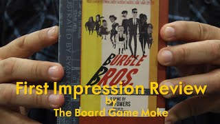 First Impression Review  Burgle Bros [upl. by Spurgeon438]