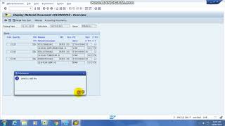 Material Document Posting Date in SAP [upl. by Vyse678]