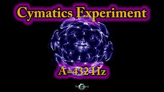 CYMATICSCIMATICACYMATIC Experiment 10 432 Hz [upl. by Moynahan]