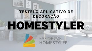 TESTE DO APP HOMESTYLER  ARQUITETURA E DECORAÇÃO [upl. by Irrehc]