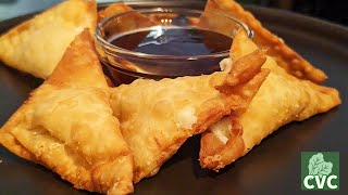 3 Ingredient Cream Cheese Rangoons  Easy to Make at Home  How to Cook Tutorial [upl. by Adnovay]