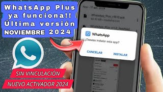 WhatsApp Plus Última Versión Noviembre 2024  Fácil Vinculación Nuevo Activador [upl. by Iruyas421]