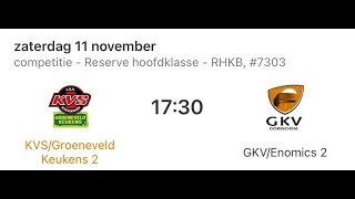 KVSGroeneveld keukens 2 – GKVEnomics 2  11112023  1730 uur [upl. by Newbold756]