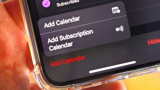 ANY iPhone How To Add Subscribed Calendar [upl. by Nyvrem493]