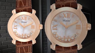 Chopard Happy Sport 7 Floating Diamond Rose Gold Ladies Watch 7471  SwissWatchExpo [upl. by Rici]