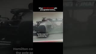 When Lewis Hamilton won pole position against Max Verstappen in the rain in Formula 1 [upl. by Etnud]