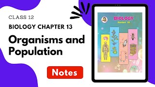 Class 12 Biology Chapter 13 Organisms and Population Notes Maharashtra Board [upl. by Hseyaj]